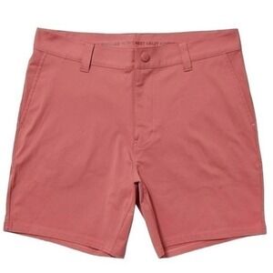 Rhone Mens 38 Waist Commuter Shorts Stretch 7" Inseam Golf Shorts Nantucket Red